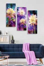 Wallity Cuadro Decorativo de MDF Multicolor (3 Piezas)